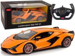 Rastar Auto R/C Lamborghini Sian FKP 37 Rastar 1:14 Pomarańczowe Na Pilota