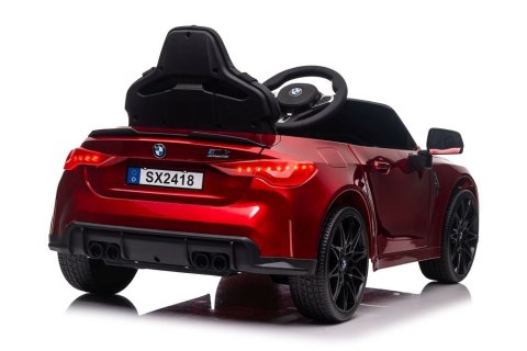 LEAN CARS Auto Na Akumulator BMW M4 Czerwone Lakierowane LEAN CARS Auto Na Akumulator BMW M4 Czerwone Lakierowane