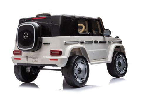 LEAN CARS Auto Na Akumulator Mercedes EQG 4x4 Biały LEAN CARS Auto Na Akumulator Mercedes EQG 4x4 Biały