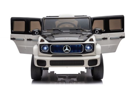 LEAN CARS Auto Na Akumulator Mercedes EQG 4x4 Biały LEAN CARS Auto Na Akumulator Mercedes EQG 4x4 Biały