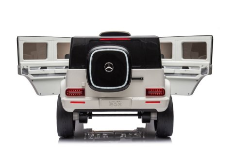 LEAN CARS Auto Na Akumulator Mercedes EQG 4x4 Biały LEAN CARS Auto Na Akumulator Mercedes EQG 4x4 Biały