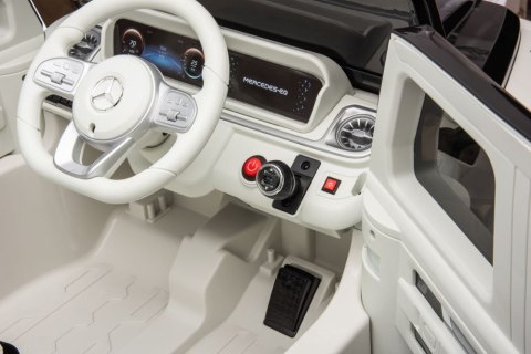 LEAN CARS Auto Na Akumulator Mercedes EQG 4x4 Biały LEAN CARS Auto Na Akumulator Mercedes EQG 4x4 Biały
