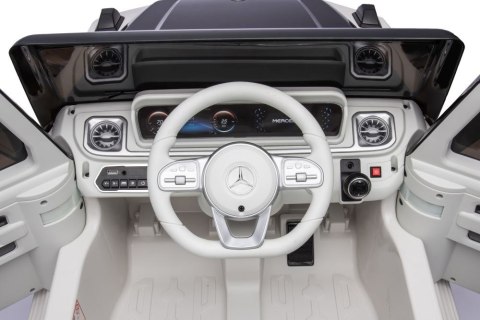 LEAN CARS Auto Na Akumulator Mercedes EQG 4x4 Biały LEAN CARS Auto Na Akumulator Mercedes EQG 4x4 Biały
