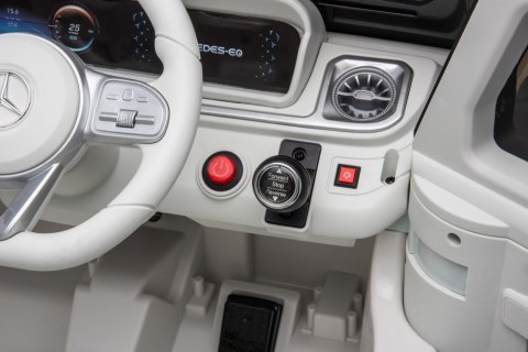 LEAN CARS Auto Na Akumulator Mercedes EQG 4x4 Biały LEAN CARS Auto Na Akumulator Mercedes EQG 4x4 Biały