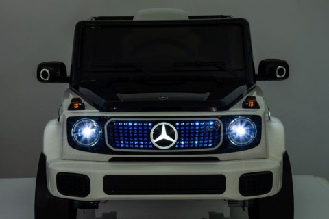 LEAN CARS Auto Na Akumulator Mercedes EQG 4x4 Biały LEAN CARS Auto Na Akumulator Mercedes EQG 4x4 Biały