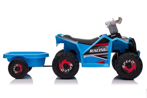 LEAN CARS Quad Na Akumulator XMX630T Niebieski Z Przyczepą LEAN CARS Quad Na Akumulator XMX630T Niebieski Z Przyczepą