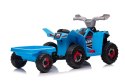 LEAN CARS Quad Na Akumulator XMX630T Niebieski Z Przyczepą