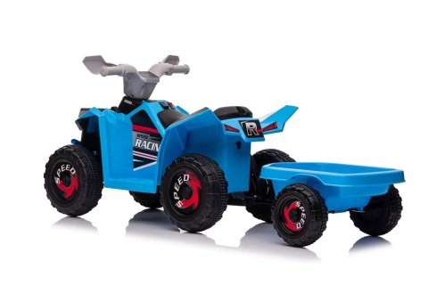 LEAN CARS Quad Na Akumulator XMX630T Niebieski Z Przyczepą LEAN CARS Quad Na Akumulator XMX630T Niebieski Z Przyczepą