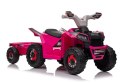 LEAN CARS Quad Na Akumulator XMX630T Różowy Z Przyczepą