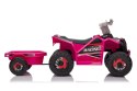 LEAN CARS Quad Na Akumulator XMX630T Różowy Z Przyczepą