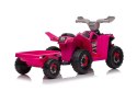 LEAN CARS Quad Na Akumulator XMX630T Różowy Z Przyczepą