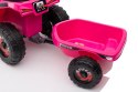 LEAN CARS Quad Na Akumulator XMX630T Różowy Z Przyczepą
