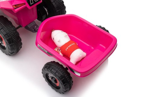 LEAN CARS Quad Na Akumulator XMX630T Różowy Z Przyczepą LEAN CARS Quad Na Akumulator XMX630T Różowy Z Przyczepą