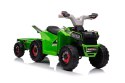 LEAN CARS Quad Na Akumulator XMX630T Zielony Z Przyczepą