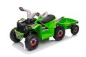 LEAN CARS Quad Na Akumulator XMX630T Zielony Z Przyczepą