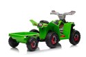 LEAN CARS Quad Na Akumulator XMX630T Zielony Z Przyczepą