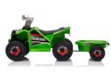 LEAN CARS Quad Na Akumulator XMX630T Zielony Z Przyczepą