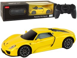 Rastar Auto R/C Porsche 918 1:24 Rastar Żółte