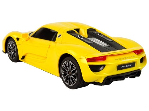 Rastar Auto R/C Porsche 918 1:24 Rastar Żółte Rastar Auto R/C Porsche 918 1:24 Rastar Żółte