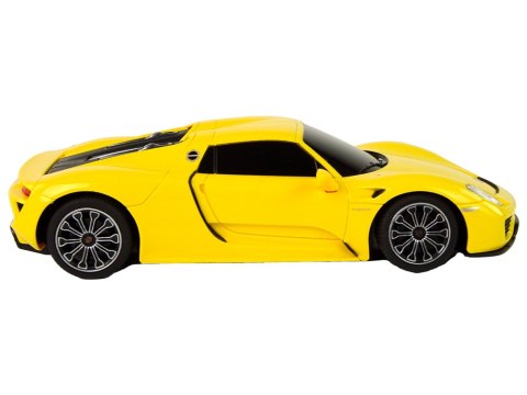 Rastar Auto R/C Porsche 918 1:24 Rastar Żółte Rastar Auto R/C Porsche 918 1:24 Rastar Żółte