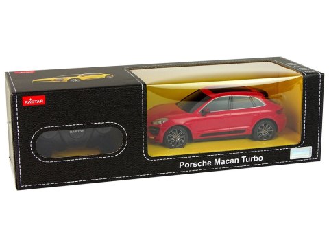 Rastar Auto R/C Porsche Macan Turbo 1:24 Rastar Czerwony Rastar Auto R/C Porsche Macan Turbo 1:24 Rastar Czerwony