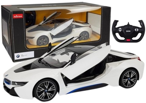 Rastar Auto R/C Sportowe Zdalnie Sterowane BMW i8 Rastar 1:14 Biały Rastar Auto R/C Sportowe Zdalnie Sterowane BMW i8 Rastar 1:14 Biały