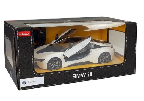 Rastar Auto R/C Sportowe Zdalnie Sterowane BMW i8 Rastar 1:14 Biały Rastar Auto R/C Sportowe Zdalnie Sterowane BMW i8 Rastar 1:14 Biały