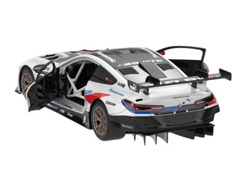 Rastar Klocki Konstrukcyjne Auto Rastar RC 1:18 BMW M8 GTE Białe 66 Elementów Rastar Klocki Konstrukcyjne Auto Rastar RC 1:18 BMW M8 GTE Białe 66 Elementów