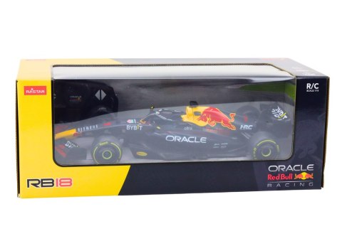 Rastar Wyścigówka 1:18 Zdalnie Sterowana RC Oracle Red Bull Racing RB18 Czarna Rastar Wyścigówka 1:18 Zdalnie Sterowana RC Oracle Red Bull Racing RB18 Czarna