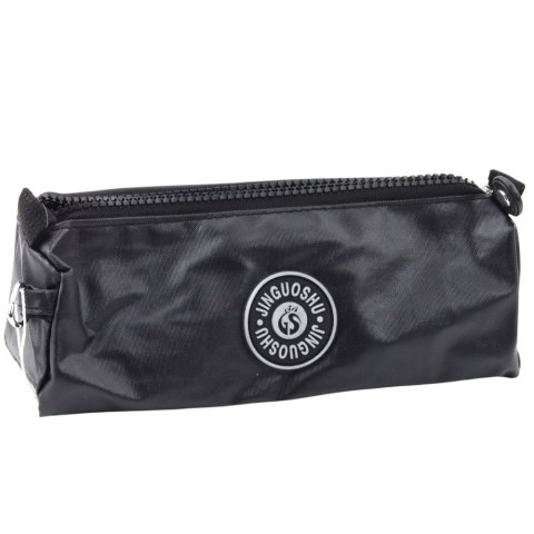LEAN Piórnik Szkolny Organizer Jednokomorowy Czarny 21,5cm LEAN Piórnik Szkolny Organizer Jednokomorowy Czarny 21,5cm