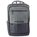 LEAN Plecak Miejski Biznesowy USB Kieszeń Na Laptopa Czarno Szary 16L 41cm
