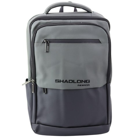 LEAN Plecak Miejski Biznesowy USB Kieszeń Na Laptopa Czarno Szary 16L 41cm LEAN Plecak Miejski Biznesowy USB Kieszeń Na Laptopa Czarno Szary 16L 41cm