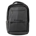 LEAN Plecak Miejski Biznesowy USB Kieszeń Na Laptopa Czarny 16L 41cm