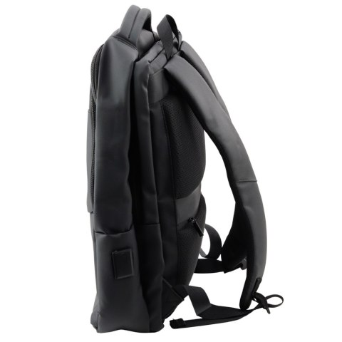 LEAN Plecak Miejski Biznesowy USB Kieszeń Na Laptopa Czarny 16L 41cm LEAN Plecak Miejski Biznesowy USB Kieszeń Na Laptopa Czarny 16L 41cm