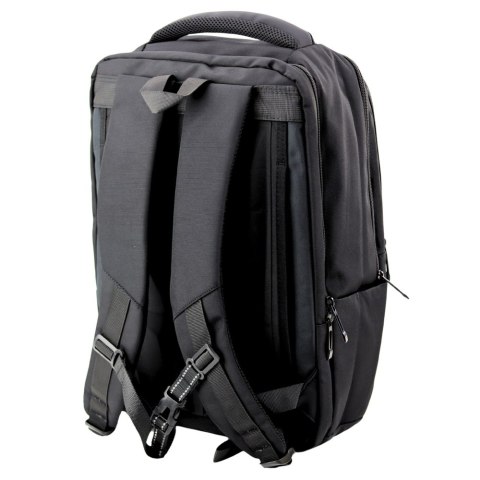 LEAN Plecak Miejski Biznesowy USB Pas Piersiowy Czarny 26L 45cm LEAN Plecak Miejski Biznesowy USB Pas Piersiowy Czarny 26L 45cm