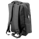 LEAN Plecak Miejski Biznesowy USB Przegroda Środkowa Czarny 14L 40cm