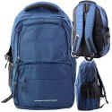 LEAN Plecak Miejski Funkcjonalny 9 Kieszeni Granatowy 35L 48cm