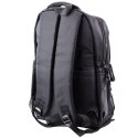 LEAN Plecak Miejski Szkolny 6 Kieszeni Back Up Czarny 23L 46cm