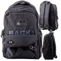 LEAN Plecak Miejski Szkolny 6 Kieszeni Back Up Czarny 23L 46cm