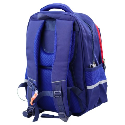 LEAN Plecak Szkolny Dziecięcy Pas Piersiowy Granatowo Czerwony Kosmos 20L 38cm LEAN Plecak Szkolny Dziecięcy Pas Piersiowy Granatowo Czerwony Kosmos 20L 38cm