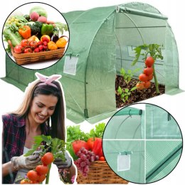 LEAN Tunel Foliowy Ogrodowy Szklarnia 4x2,5x2m Folia 10m² UV-4 Premium