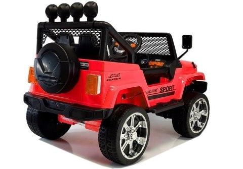 LEAN CARS Auto na Akumulator S2388 Jeep Czerwony 4x45W