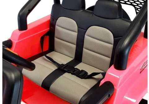 LEAN CARS Auto na Akumulator S2388 Jeep Czerwony 4x45W