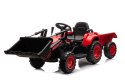 LEAN CARS Traktor Na Akumulator Z łyżką BW-X002A Czerwony