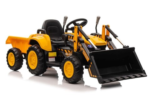 LEAN CARS Traktor Na Akumulator Z łyżką BW-X002A Żółty