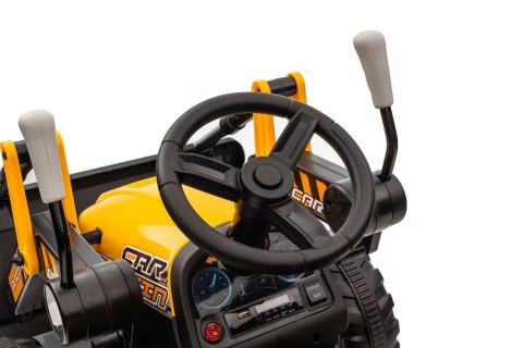 LEAN CARS Traktor Koparka Na Akumulator Z łyżką BW-X002A Żółty