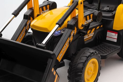 LEAN CARS Traktor Koparka Na Akumulator Z łyżką BW-X002A Żółty