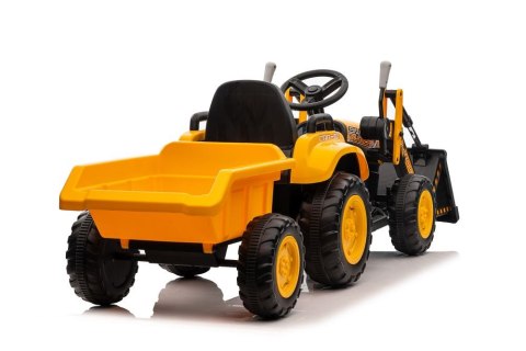 LEAN CARS Traktor Koparka Na Akumulator Z łyżką BW-X002A Żółty