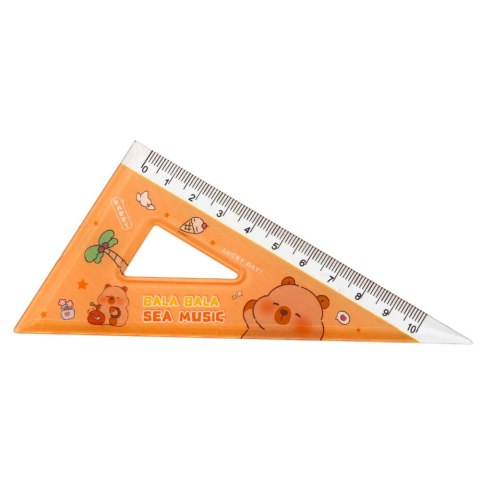 LEAN Zestaw Przybory Geometryczne Kapibara Linijka Kątomierz Ekierki 4el LEAN Zestaw Przybory Geometryczne Kapibara Linijka Kątomierz Ekierki 4el