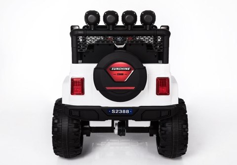 LEAN CARS Auto na Akumulator S2388 Jeep Biały 4x45W